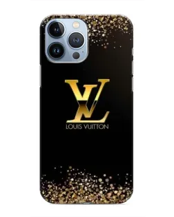 Чохол для iPhone 13 Pro з картинкою «LV — золоті іскри»