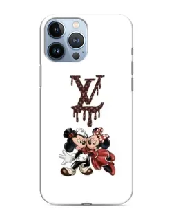 Чохол для iPhone 13 Pro з картинкою «LV та Міккі Маус»