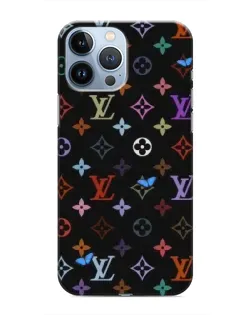 Чохол для iPhone 13 Pro з картинкою «Кольорова монограма LV»