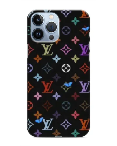 Чохол для iPhone 13 Pro з картинкою «Кольорова монограма LV» Чохол для iPhone 13 Pro з картинкою «Кольорова монограма LV»