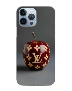 Чохол для iPhone 13 Pro з картинкою «Червоне яблуко LV»