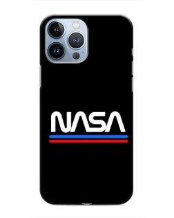 Чохол для iPhone 13 Pro з картинкою «NASA — класика Red Blue» Чохол для iPhone 13 Pro з картинкою «NASA — класика Red Blue»