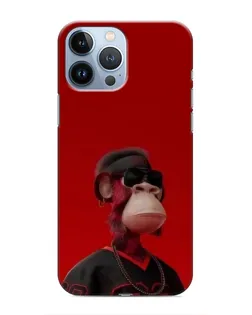 Чохол для iPhone 13 Pro з картинкою «Bored Ape в червоному» Чохол для iPhone 13 Pro з картинкою «Bored Ape в червоному»
