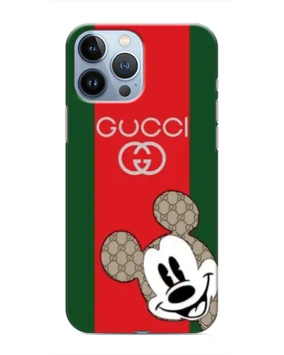 Чохол для iPhone 13 Pro з картинкою «Gucci — смуги та Міккі» Чохол для iPhone 13 Pro з картинкою «Gucci — смуги та Міккі»