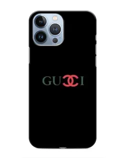 Чохол для iPhone 13 Pro з картинкою «Gucci — червоний градієнт»