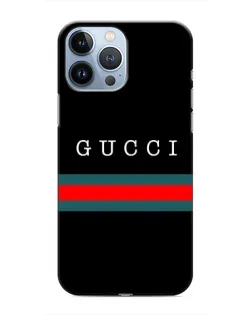Чохол для iPhone 13 Pro з картинкою «Gucci — червоний пояс»