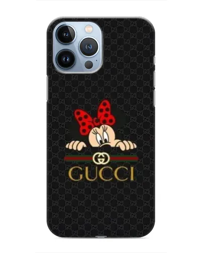 Чохол для iPhone 13 Pro з картинкою «Мінні Маус Gucci — чорний» Чохол для iPhone 13 Pro з картинкою «Мінні Маус Gucci — чорний»