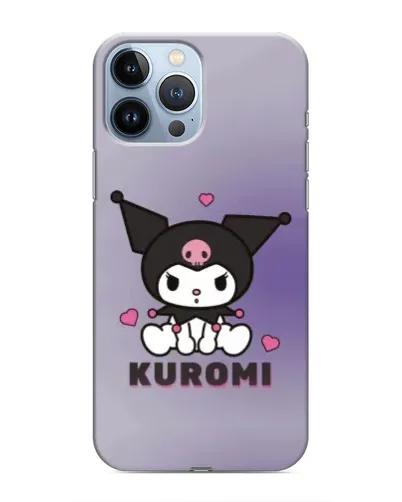 Чохол для iPhone 13 Pro з картинкою «Kuromi — фіолетовий арт»
