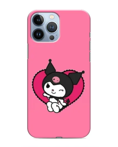 Чохол для iPhone 13 Pro з картинкою «Kuromi — любов у серці»