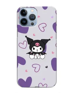 Чохол для iPhone 13 Pro з картинкою «Kuromi та лавандові серця» Чохол для iPhone 13 Pro з картинкою «Kuromi та лавандові серця»