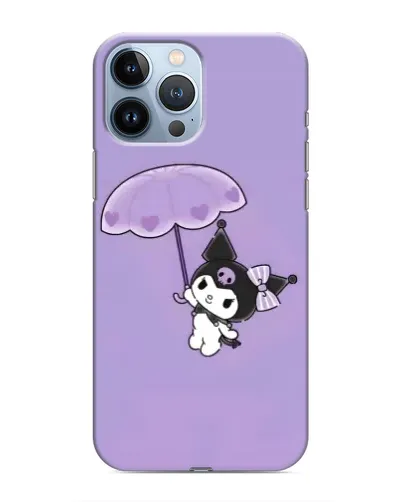 Чохол для iPhone 13 Pro з картинкою «Kuromi з парасолькою»