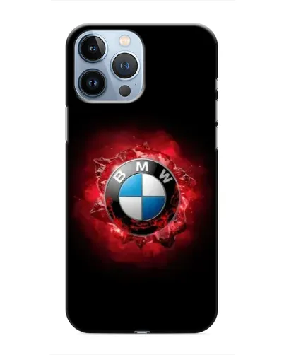Чехол для iPhone 13 Pro с картинкой «Логотип BMW — вспышка»