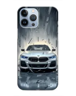 Чохол для iPhone 13 Pro з картинкою «BMW у світлі фар»