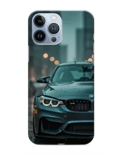 Чохол для iPhone 13 Pro з картинкою «BMW у вогнях міста»