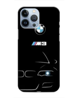 Чохол для iPhone 13 Pro з картинкою «Мінімалістичний принт BMW M3»