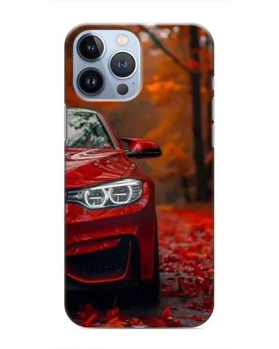 Чехол для iPhone 13 Pro с картинкой «Осенняя BMW M4»