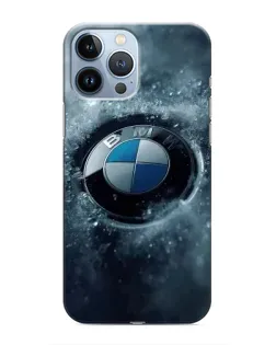 Чохол для iPhone 13 Pro з картинкою «Логотип BMW — лід»