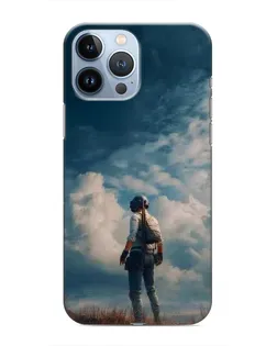 Чохол для iPhone 13 Pro з картинкою «Герой PUBG на скелі» Чохол для iPhone 13 Pro з картинкою «Герой PUBG на скелі»