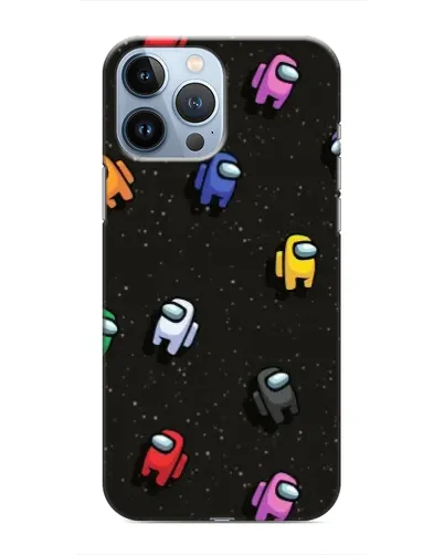 Чохол для iPhone 13 Pro з картинкою «Космічний патерн Among Us»