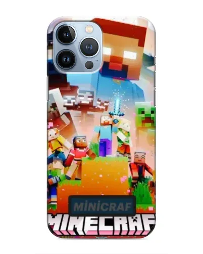 Чохол для iPhone 13 Pro з картинкою «Minecraft герої гри» Чохол для iPhone 13 Pro з картинкою «Minecraft герої гри»
