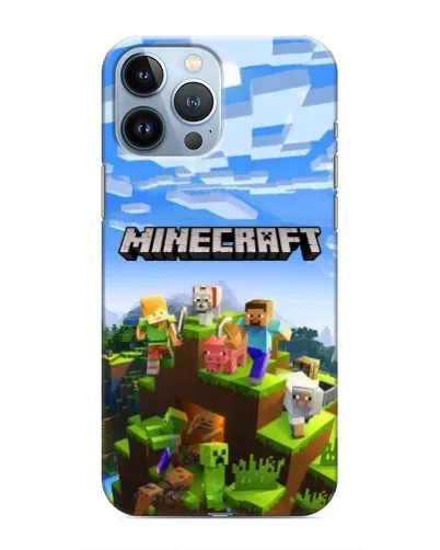 Чохол для iPhone 13 Pro з картинкою «Minecraft класичний світ» Чохол для iPhone 13 Pro з картинкою «Minecraft класичний світ»