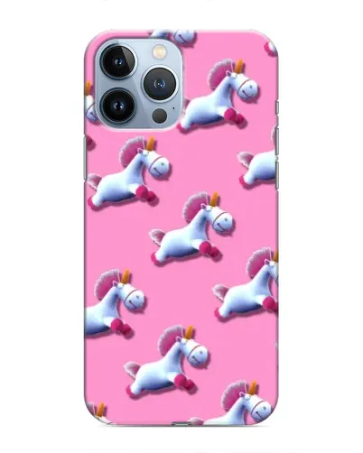 Чехол для iPhone 13 Pro с картинкой «Единороги на розовом»