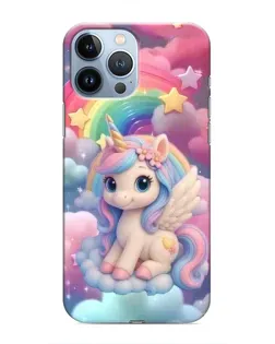 Чехол для iPhone 13 Pro с картинкой «Маленький единорог»
