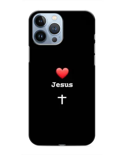 Чохол для iPhone 13 Pro з картинкою «Серце - Jesus»