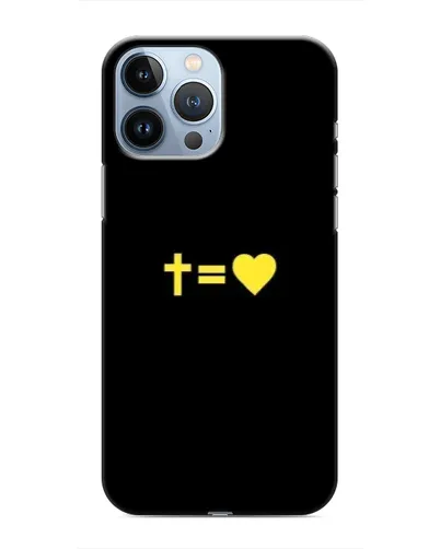 Чохол для iPhone 13 Pro з картинкою «Серце та Хрест»