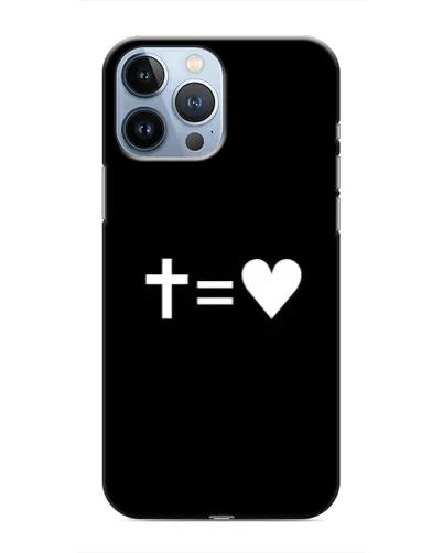 Чохол для iPhone 13 Pro з картинкою «Хрест та Серце»