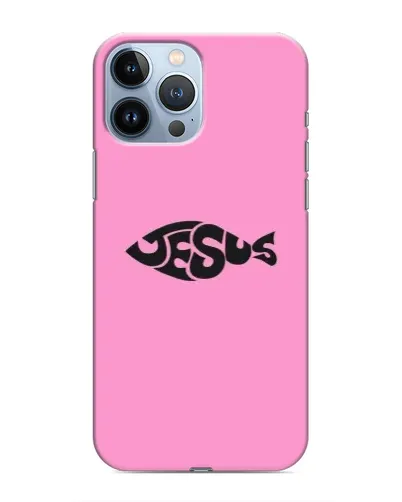 Чохол для iPhone 13 Pro з картинкою «Рожевий символ Jesus»