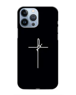 Чехол для iPhone 13 Pro с картинкой «Тонкий крест» Чехол для iPhone 13 Pro с картинкой «Тонкий крест»