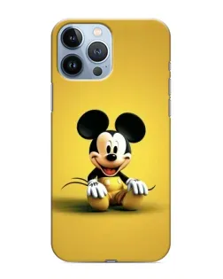 Чехол для iPhone 13 Pro с картинкой «Микки на желтом» Чехол для iPhone 13 Pro с картинкой «Микки на желтом»