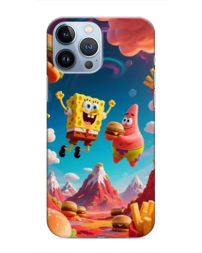 Чехол для iPhone 13 Pro с картинкой «Космический фастфуд»