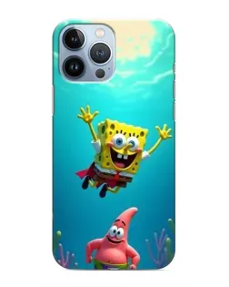 Чехол для iPhone 13 Pro с картинкой «Спанч Боб под водой» Чехол для iPhone 13 Pro с картинкой «Спанч Боб под водой»