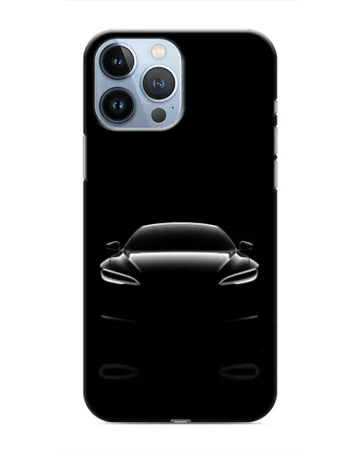Чехол для iPhone 13 Pro с картинкой «Силуэт Tesla Night»