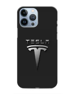 Чохол для iPhone 13 Pro з картинкою «Сталевий логотип Tesla» Чохол для iPhone 13 Pro з картинкою «Сталевий логотип Tesla»