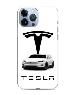 Чохол для iPhone 13 Pro з картинкою «Tesla White Style» Чохол для iPhone 13 Pro з картинкою «Tesla White Style»
