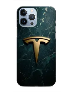 Чохол для iPhone 13 Pro з картинкою «Мармурова Tesla Gold» Чохол для iPhone 13 Pro з картинкою «Мармурова Tesla Gold»