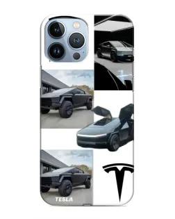 Чохол для iPhone 13 Pro з картинкою «Колаж Cybertruck Tesla» Чохол для iPhone 13 Pro з картинкою «Колаж Cybertruck Tesla»