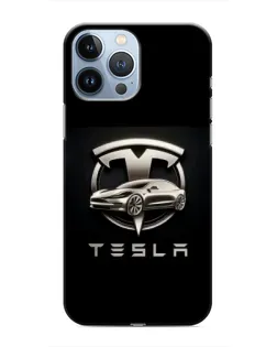 Чохол для iPhone 13 Pro з картинкою «Tesla — срібне авто» Чохол для iPhone 13 Pro з картинкою «Tesla — срібне авто»