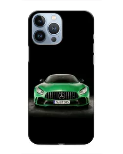 Чохол для iPhone 13 Pro з картинкою «Mercedes — неоновий лого»