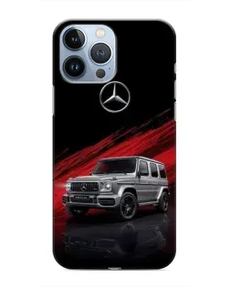 Чохол для iPhone 13 Pro з картинкою «Mercedes G-Class червоний»