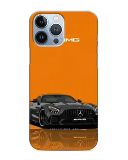 Чохол для iPhone 13 Pro з картинкою «Помаранчевий Mercedes AMG»