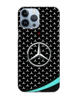 Чохол для iPhone 13 Pro з картинкою «Mercedes — бірюзовий акцент»