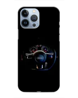 Чохол для iPhone 13 Pro з картинкою «Салон Audi — кермо» Чохол для iPhone 13 Pro з картинкою «Салон Audi — кермо»