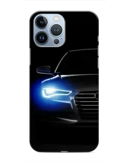 Чохол для iPhone 13 Pro з картинкою «Неоновий погляд Audi»