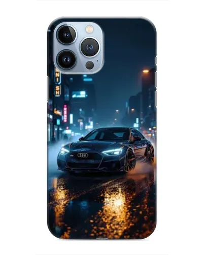 Чохол для iPhone 13 Pro з картинкою «Нічне місто та Audi» Чохол для iPhone 13 Pro з картинкою «Нічне місто та Audi»