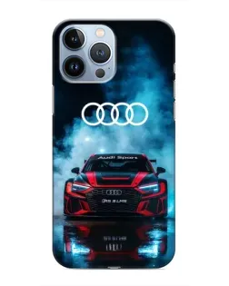 Чохол для iPhone 13 Pro з картинкою «Audi Sport — неон»