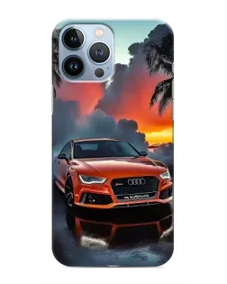 Чохол для iPhone 13 Pro з картинкою «Audi — захід сонця»